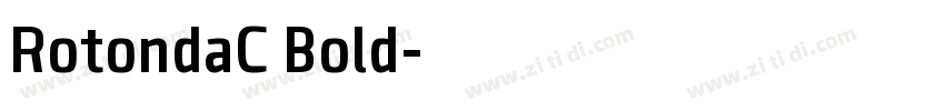 RotondaC Bold字体转换